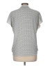 Jones & Co 100% Polyester Polka Dots Gray Short Sleeve Blouse Size M - photo 2