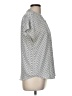 Jones & Co 100% Polyester Polka Dots Gray Short Sleeve Blouse Size M - photo 4