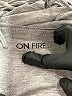ON FIRE 100% Cotton Gray Short Sleeve Top Size 2X - photo 7