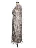 Alex Evenings 100% Polyester Metallic Floral Silver Cocktail Dress Size 10 - photo 5