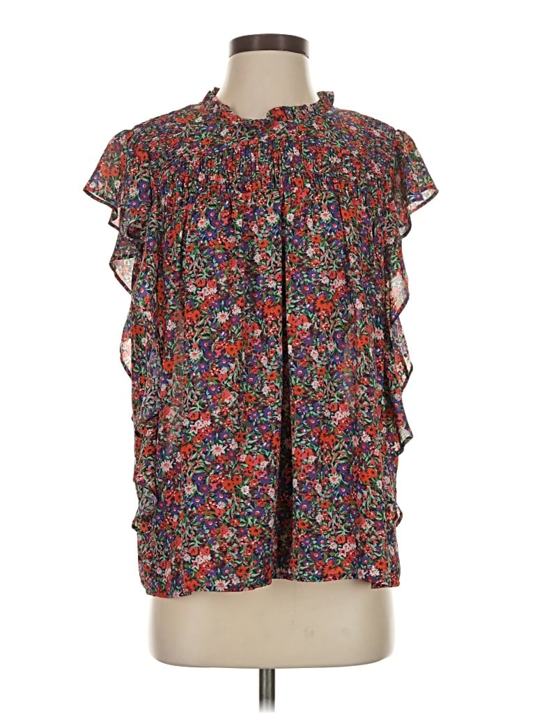 Pre-owned Dokotoo Short Sleeve Blouse In Red