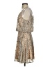 Ark & Co. 100% Polyester Paisley Tan Cocktail Dress Size S - photo 5