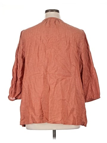 Purejill 3/4 Sleeve Button-Down Shirt (view 2)
