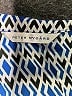 Peter Nygard 100% Polyester Print Blue Long Sleeve Blouse Size XL - photo 7