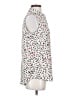 Apt. 9 Polka Dots White Sleeveless Button-Down Shirt Size S - photo 4