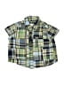 Talbots 100% Cotton Plaid Green Short Sleeve Button-Down Shirt 3-6 MO / 6 MO - photo 1
