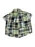 Talbots 100% Cotton Plaid Green Short Sleeve Button-Down Shirt 3-6 MO / 6 MO - photo 2