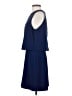 MNG Suit 100% Polyester Solid Blue Casual Dress Size 4 - photo 5