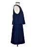 MNG Suit 100% Polyester Solid Blue Casual Dress Size 4 - photo 4