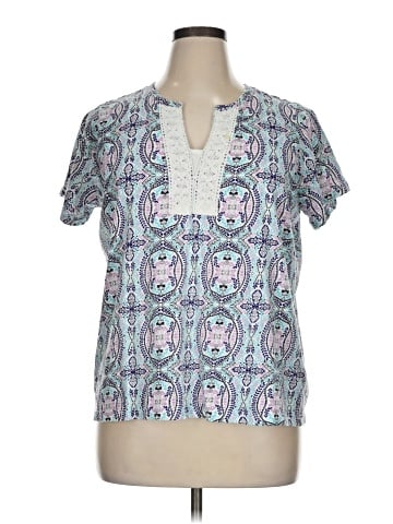 Laura Scott Short Sleeve Blouse (view 1)