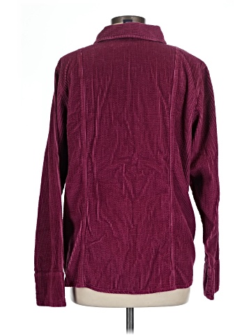 Denim & Co Long Sleeve Button-Down Shirt (view 2)