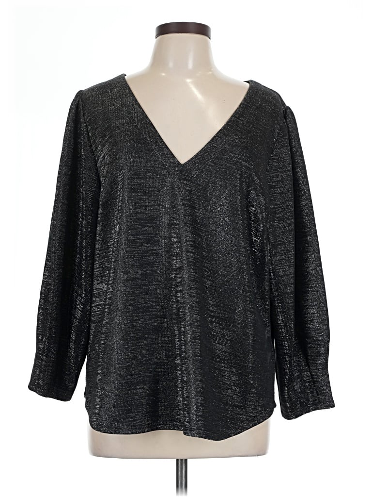 Pre-owned Ro & De Long Sleeve Blouse In Black