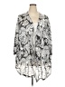 Catherines Tropical White Silver Kimono Size 5X - photo 1