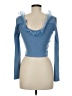 Zara Solid Blue Pullover Sweater Size M - photo 2