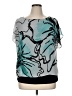 Style&Co 100% Polyester Teal Short Sleeve Blouse Size XL - photo 1