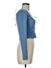 Zara Solid Blue Pullover Sweater Size M - photo 4