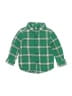 Cat & Jack Plaid Green Long Sleeve Button-Down Shirt 12-18 MO / 18 MO - photo 1