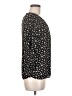 Max Studio 100% Polyester Black 3/4 Sleeve Top Size M (estimated) - photo 4