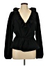 Old Navy 100% Polyester Black Long Sleeve Blouse Size L (tall) - photo 1