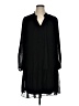DKNY 100% Polyester Black Casual Dress Size 14 - photo 1