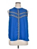 Attention 100% Polyester Blue Sleeveless Blouse Size XL - photo 1