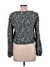 SELF E 100% Rayon Gray Long Sleeve Blouse Size L - photo 2