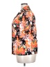 Nikki Floral Orange Short Sleeve Blouse Size XXL (estimated) - photo 5