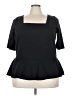 Lane Bryant Black 3/4 Sleeve Top Size 22 - 24 Plus - photo 1