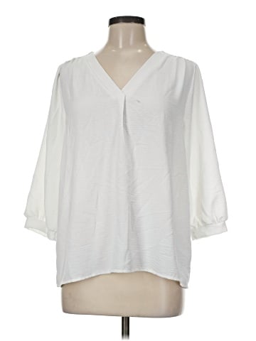 Petite Assembly 3/4 Sleeve Blouse (view 1)
