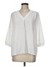Petite Assembly White 3/4 Sleeve Blouse Size M (petite) - photo 1