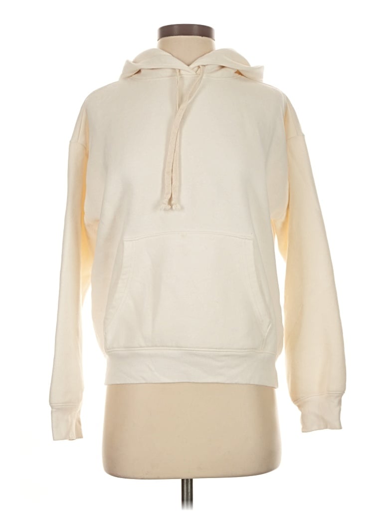 Pre-owned Jcrew Pullover Hoodie In Ivory