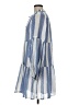 Oliphant Checkered-gingham Blue Casual Dress Size M - photo 5