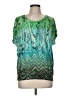 The Limited Green Short Sleeve Blouse Size M - photo 1