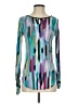 Bisou Bisou Teal Long Sleeve Blouse Size XS - photo 1