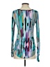Bisou Bisou Teal Long Sleeve Blouse Size XS - photo 2