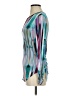 Bisou Bisou Teal Long Sleeve Blouse Size XS - photo 5