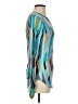 Bisou Bisou Teal Long Sleeve Blouse Size XS - photo 4