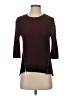 Green Envelope Burgundy 3/4 Sleeve Top Size XS - photo 1