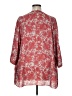 Bobeau 100% Polyester Red Kimono Size 1X - photo 2