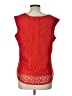 Adiva 100% Polyester Red Sleeveless Blouse Size L - photo 2