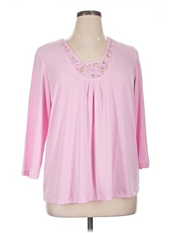 Susan Graver 3/4 Sleeve Blouse (view 1)