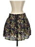 Bebe 100% Rayon Floral Black Casual Skirt Size XS - photo 2