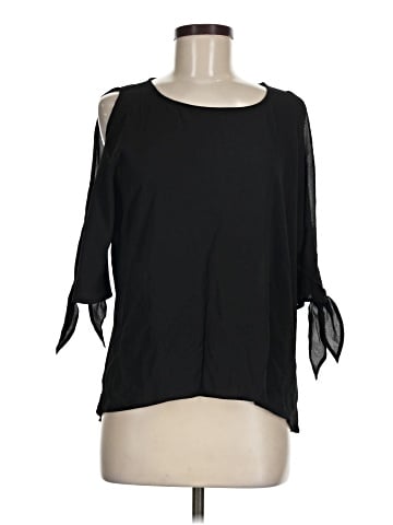 Lily White 3/4 Sleeve Blouse (view 1)