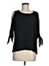 Lily White Black 3/4 Sleeve Blouse Size M - photo 1