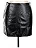 Unbranded 100% Polyester Black Faux Leather Skirt Size 1X - photo 1