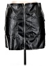 Unbranded 100% Polyester Black Faux Leather Skirt Size 1X - photo 2