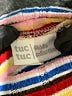 Tuc Tuc Stripes Orange Turtleneck Sweater Size 7 - photo 3