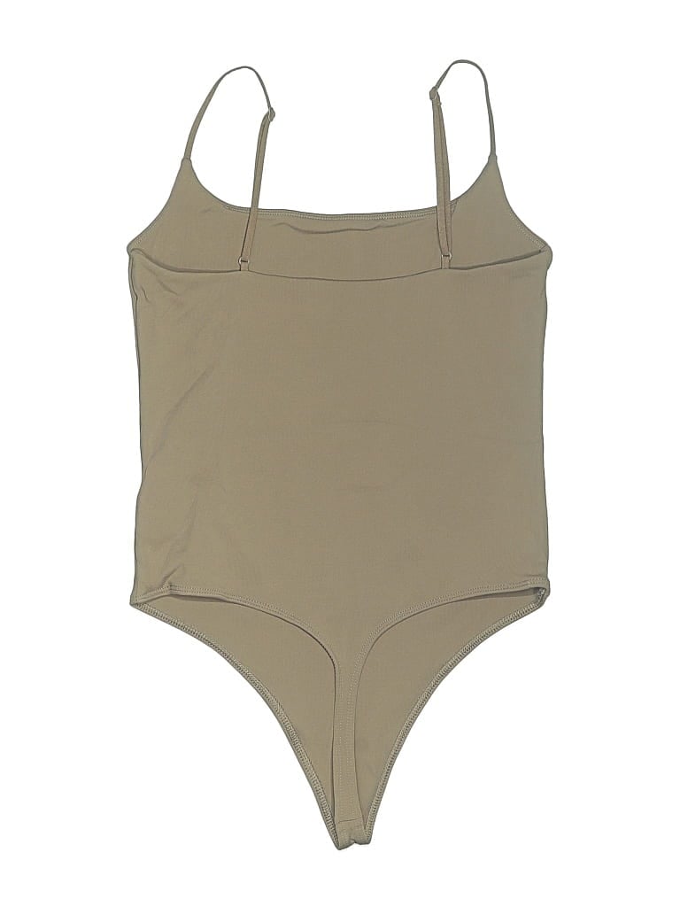 Pre-owned Babaton Bodysuit In Tan