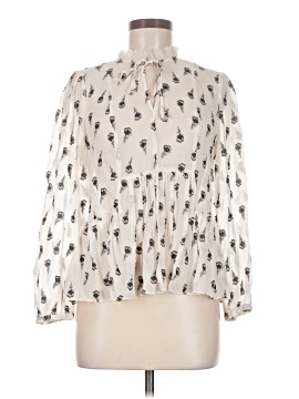 Rebecca Taylor Long Sleeve Silk Top (view 1)