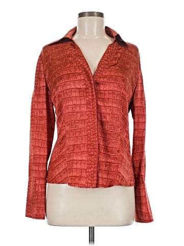 Carlisle Long Sleeve Silk Top (view 1)